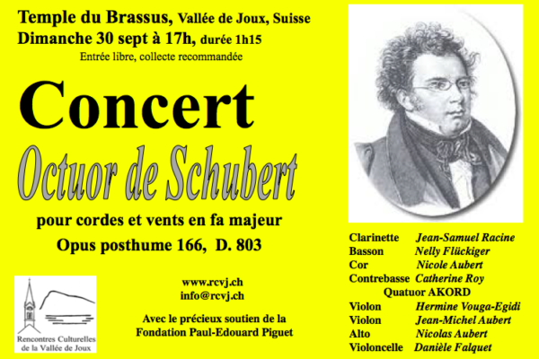 Concert Octuor de Schubert