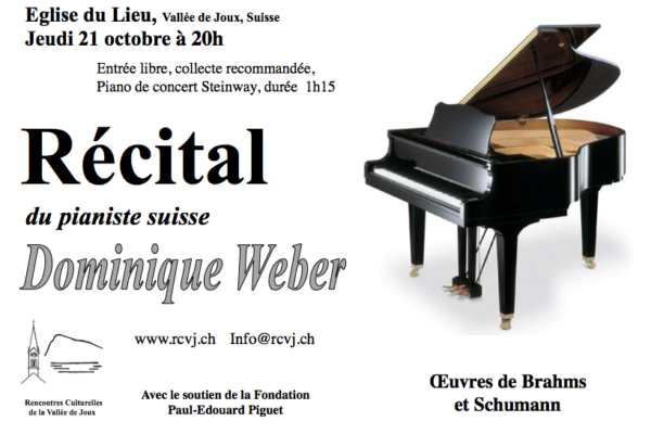 Récital du pianiste suisse Dominique Weber