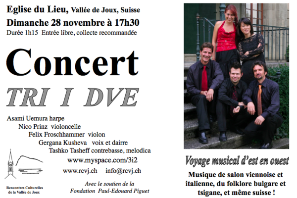 Voyage musical d’Est en Ouest – TRI i DVE