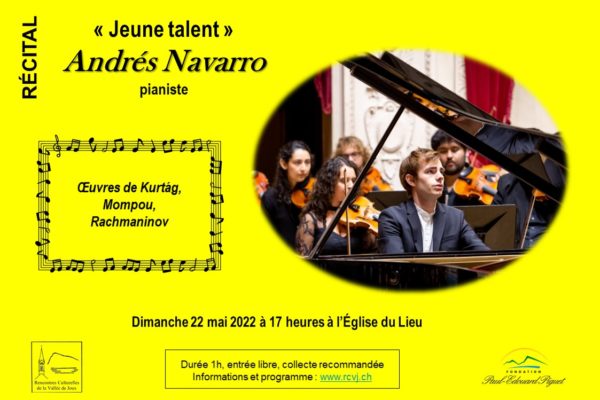 Concert « Jeune talent » – Andrés Navarro