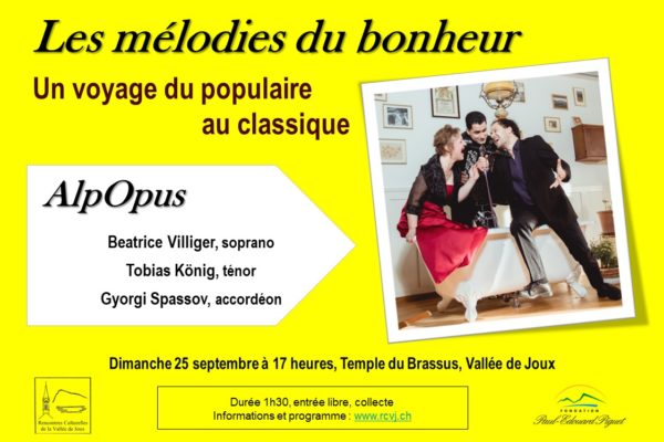 Les mélodies du bonheur : Un voyage du populaire au classique avec le trio AlpOpus