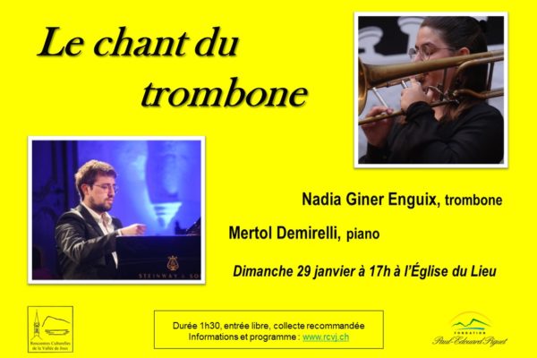 Le chant du trombone – Nadia Giner Enguix et Mertol Demirelli