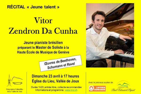 Concert « Jeune talent » – Vitor Zendron da Cunha