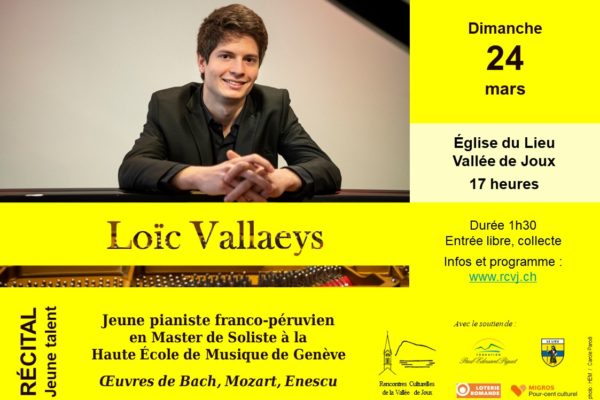 Récital « Jeune talent » – Loïc Vallaeys